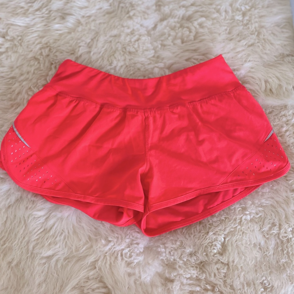 NWT Never Worn Neon coral Running Shorts Sz S